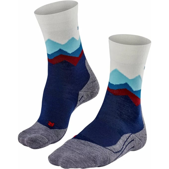 FALKE TK2 anti-blaar dik wol functioneel materiaal wandelsokken dames blauw - maat 35-36
