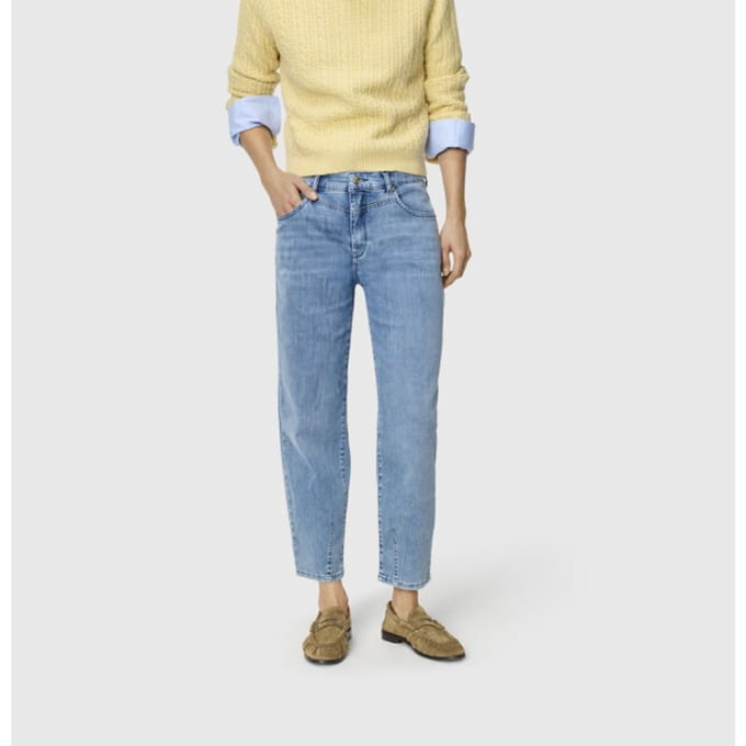 barrel fit jeans met steekzakken model 'BOBBIE'