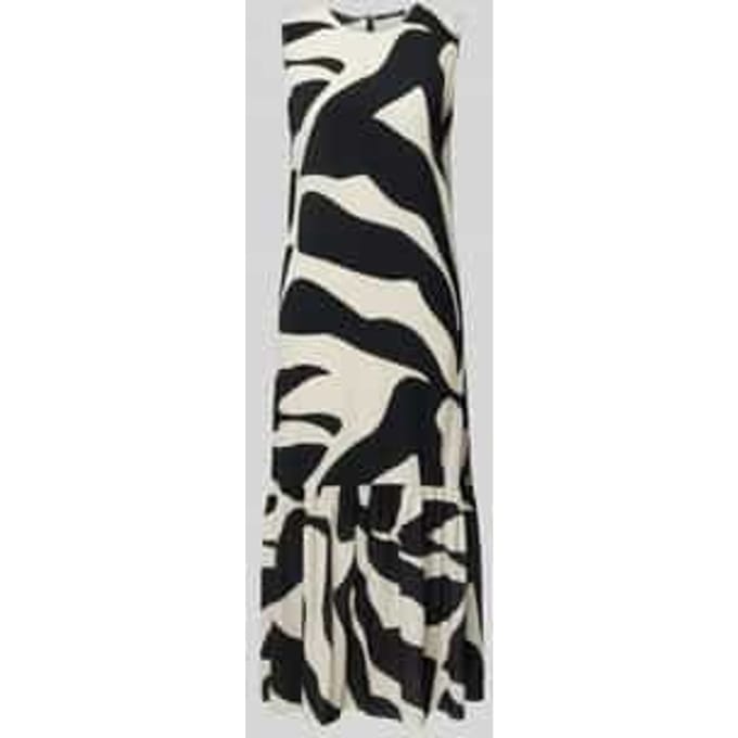 Midi-jurk met ronde hals, model 'Quolly'