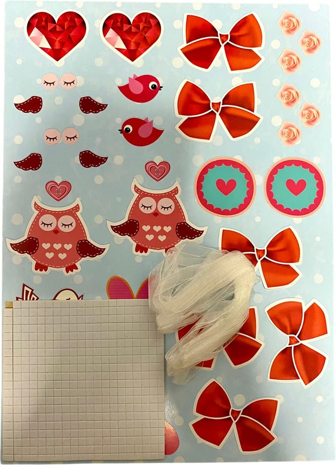 Decotime - Maak je eigen mobiel - Hart - Knutselpakket - Mobiel - Liefde - Valentijn