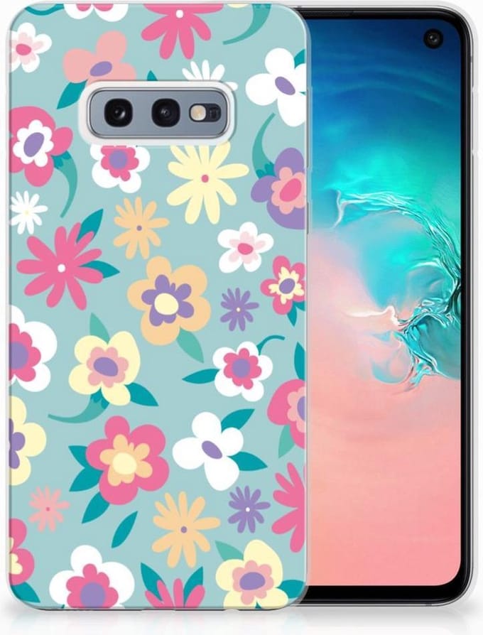 Back Cover voor Samsung Galaxy S10e TPU Case Flower Power