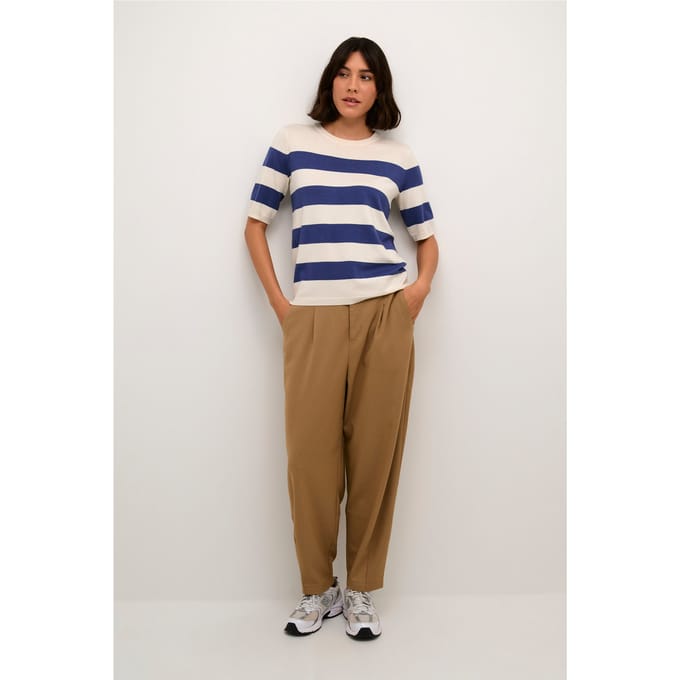 Gestreepte gebreide blouse voor vrouwen KAFFE Lizza
