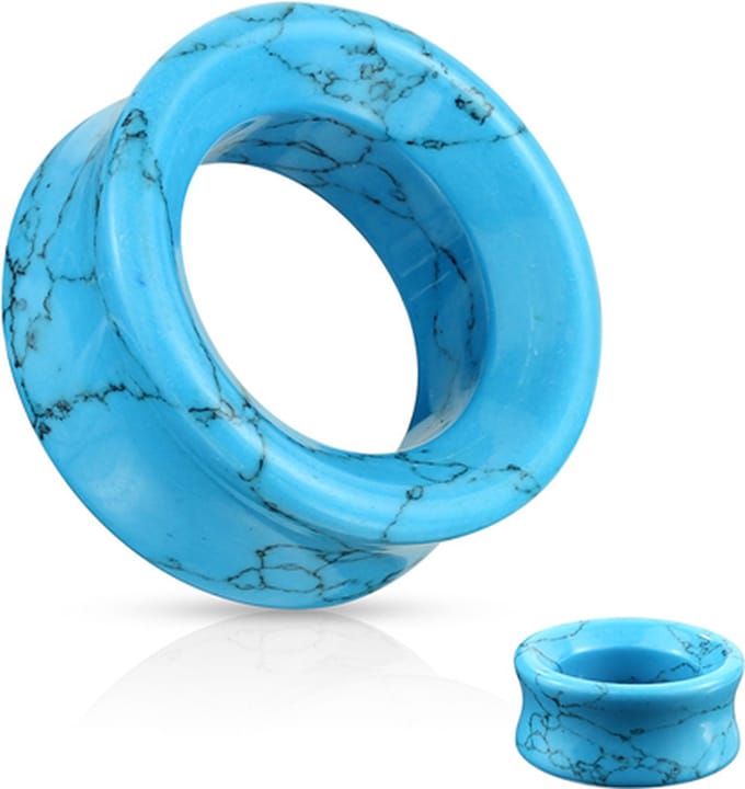 25 mm Double-flared tunnel Turquoise - LMPiercings