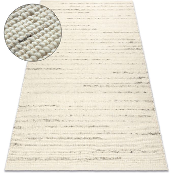 Kleden Rugsx NEPAL 2100 wit / naturel grijs tapijt 80x150 cm