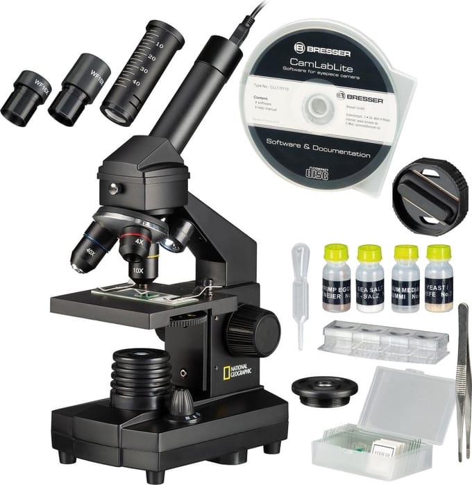 National Geographic Microscoop - Op- en Doorzicht - 40x1024x Vergroting - Incl. USB-aansluiting