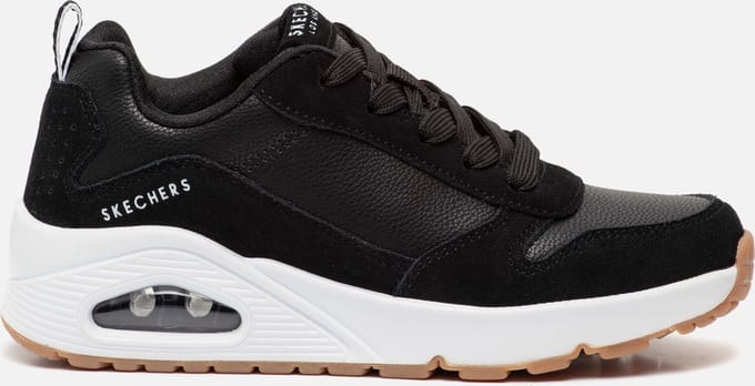 Skechers Uno sneakers zwart Suede - Heren