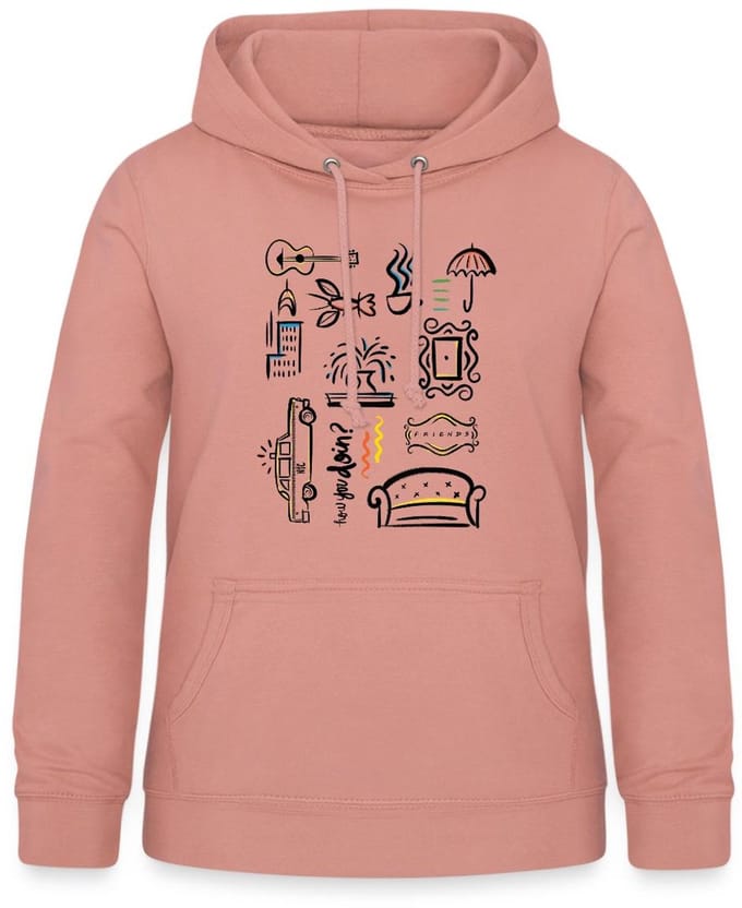 Friends Symbolen Hoodie Dames