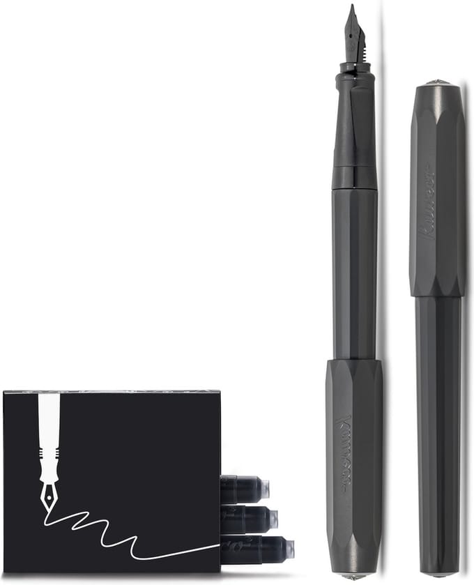 Kaweco - Vulpen - Perkeo All Black - Zwart - Medium - Doosje vullingen