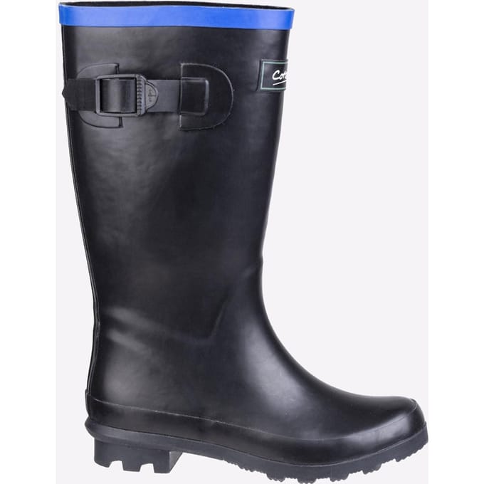 Cotswold Fairweather Rubber Kinderen Zwart/blauwe Regenlaarzen