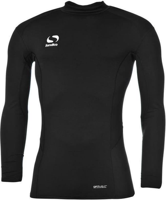 Sondico ondershirt met opstaande kraag - Jongens - Black - 140
