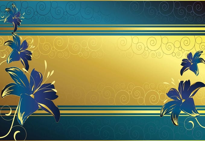 Fotobehang Flowers Abstract | PANORAMIC - 250cm x 104cm | 130g/m2 Vlies