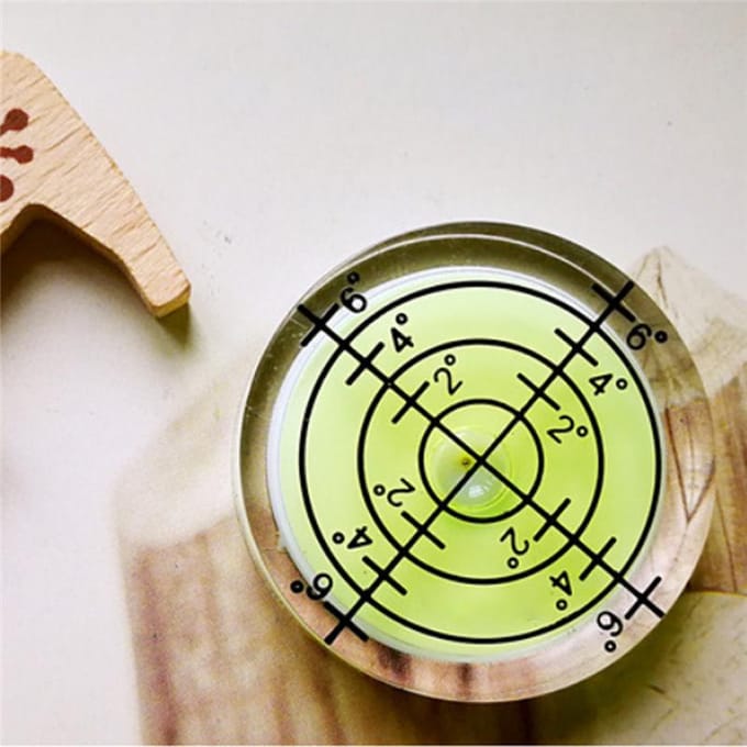 Mini Instrument de mesure de pente de niveau à bulle Portable 32x7MM, outil de mesure de degré marqué perle horizontale en plastique jaune