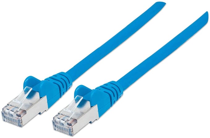 Intellinet - 735216 - CAT 6 - netwerkkabel - 0,5 m - FTP (S-STP) - Blauw