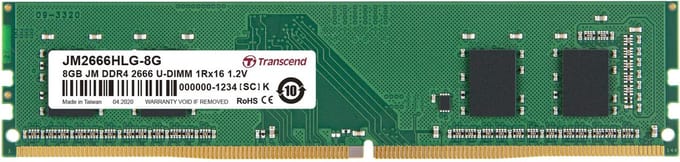DDR4 8GB PC 2666 CL19 Transcend JetRam, JM2666HLB-8G