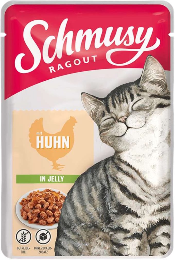 Schmusy - Ragoutzak 22x100g - Kip in gelei