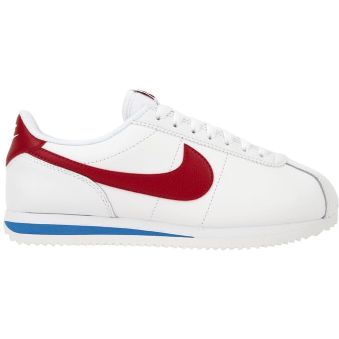 Vrouwen Lage Schoen W Cortez Leder Wit/varsiteit Rood/varsiteit Blauw