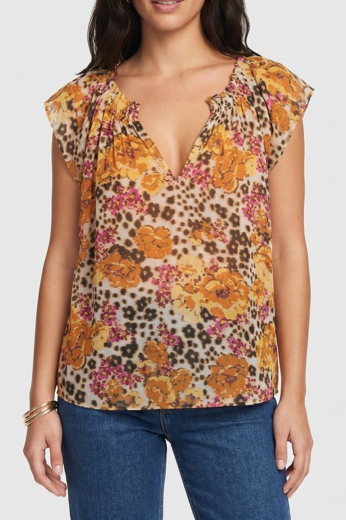 BA&SH Top Druby Ocre Maat: M | Blouses Outlet | Dames | Oranje