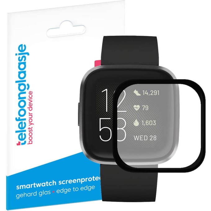Telefoonglaasje Screenprotector Fitbit Versa 2 - PMMA - (Dun/Flexibel) Plexiglas Screenprotectors Geschikt voor Fitbit Versa 2 - Beschermglas - Smartwatch