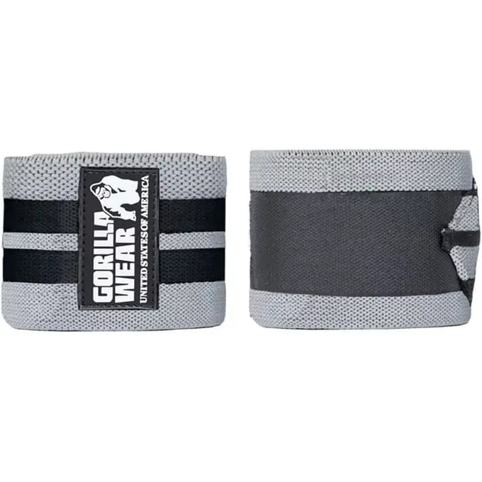 Gorilla Wear Knee Wraps - Grijs/Zwart - 250CM
