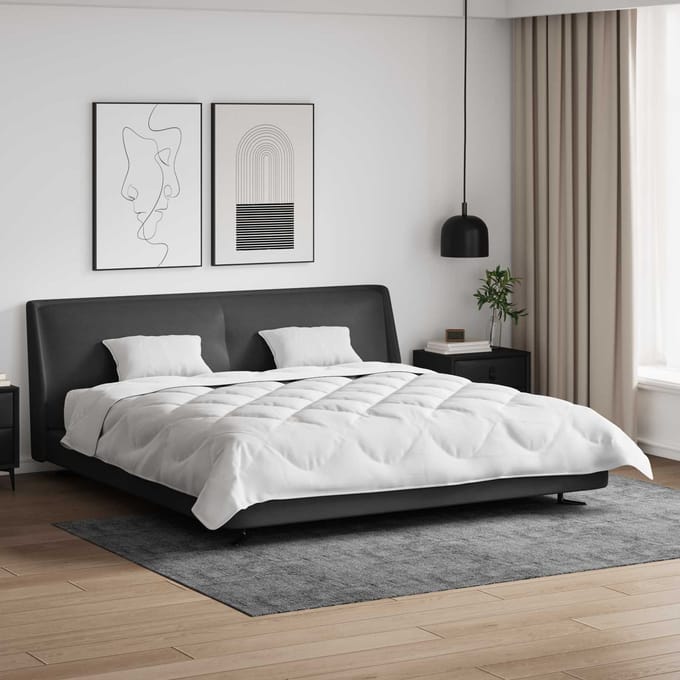 vidaXL - Dekbed - met - kussen - 3 - st - Wit - Microvezel