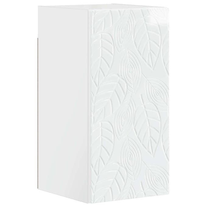 vidaXL - Badkamer - wandkast - DELFT - Hoogglans - Wit - 30 - x - 31 - x - 59 - cm
