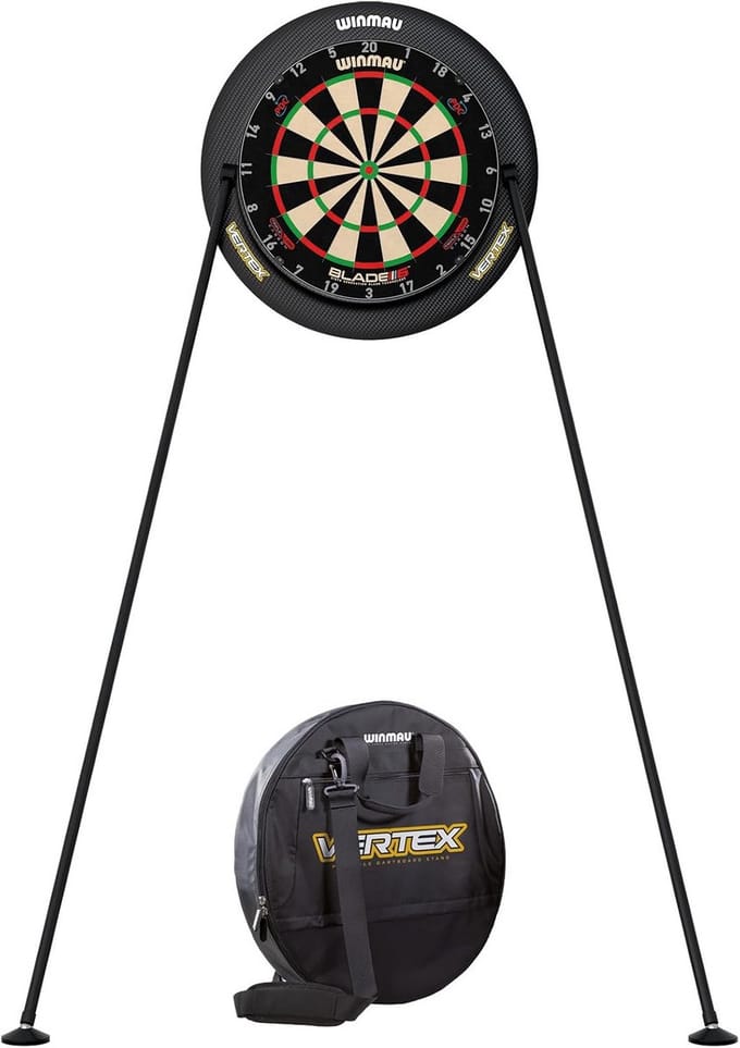 Dartbord standaard - Darts accessoire - Professioneel darten - Montagevrij ontwerp - 55 x 54 cm - Zwart