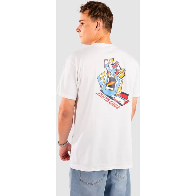 Santa Cruz Screaming Scratched Hand Chest T-Shirt wit
