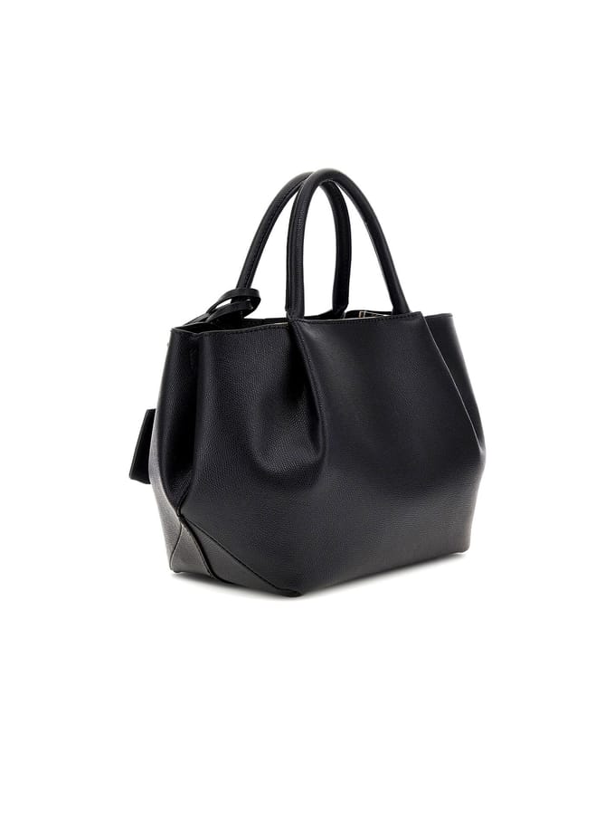 GUESS handtas schoudertas Amorette Girlfriend Satchel Black zwart