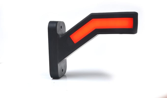 Breedtelamp - WAS - W168 2 Neon - Rechts - 5.7 - 14.6cm - LED - Wit/Amber/Rood - 12V-24V