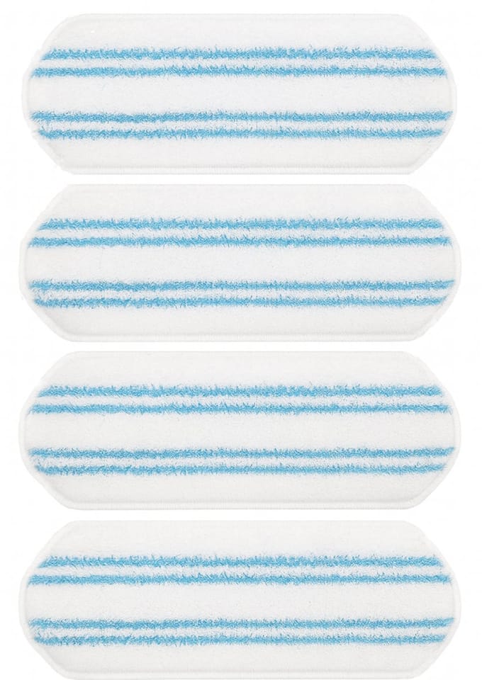 4x Geschikt voor Vileda H2Pro Mop Pads - Wasbare en Herbruikbare Microvezel Vervangingsdoeken