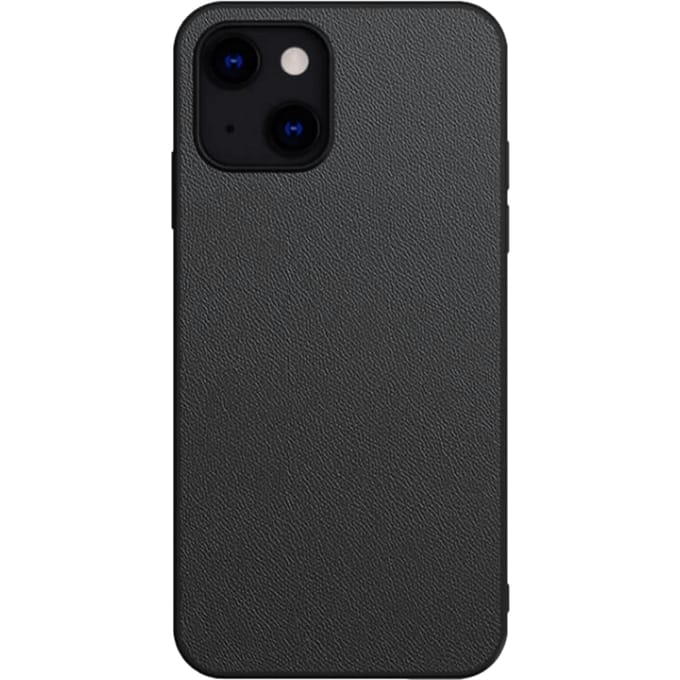 Mocaa iPhone 13 Pro  Max Slim Fit Hoesje Lederlook Zwart