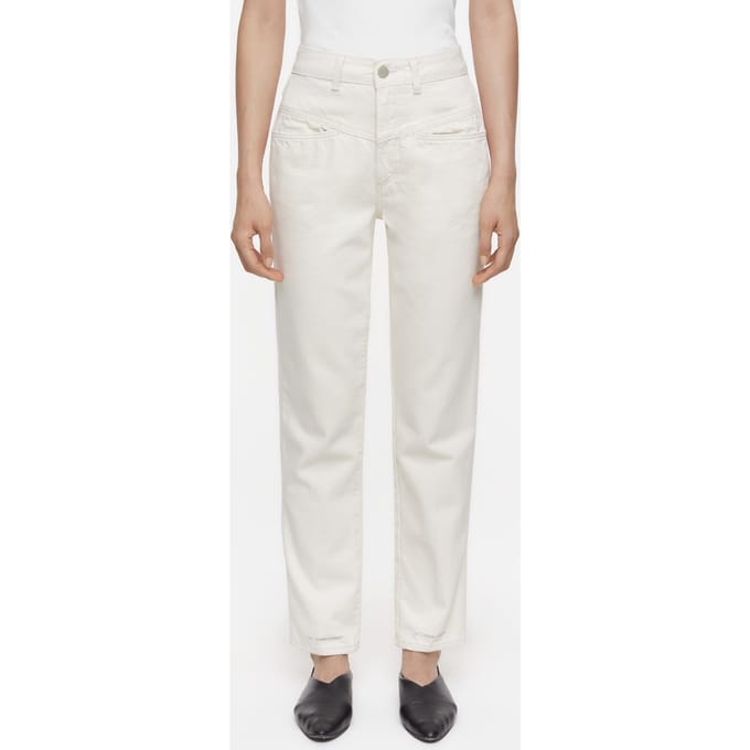 Closed Pedal Pusher Jeans Ivory Größe: W28L32 | Stoffhosen Outlet | Damen | Weiß