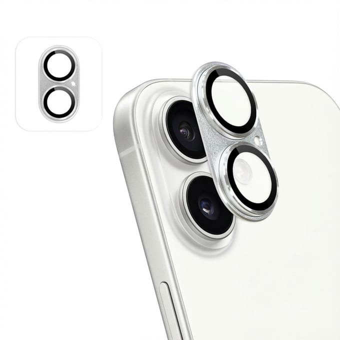imoshion Camera Lens Protector - Geschikt geschikt voor Apple iPhone 17 - 2 Pack - Silver