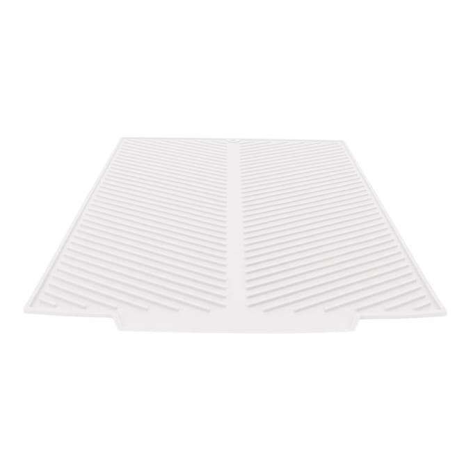 Siliconen Afwasmat 485x405mm Hittebestendig Antislip Aanrecht Afdruipmat voor Thuis Wit White white