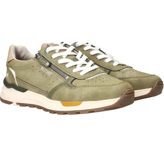Mustang Sneakers groen Synthetisch - Maat 44