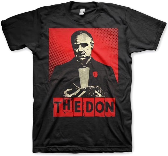 The Godfather Heren Tshirt -L- The Don Zwart