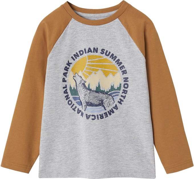 Vertbaudet grafisch jongens-T-shirt met raglanmouwen