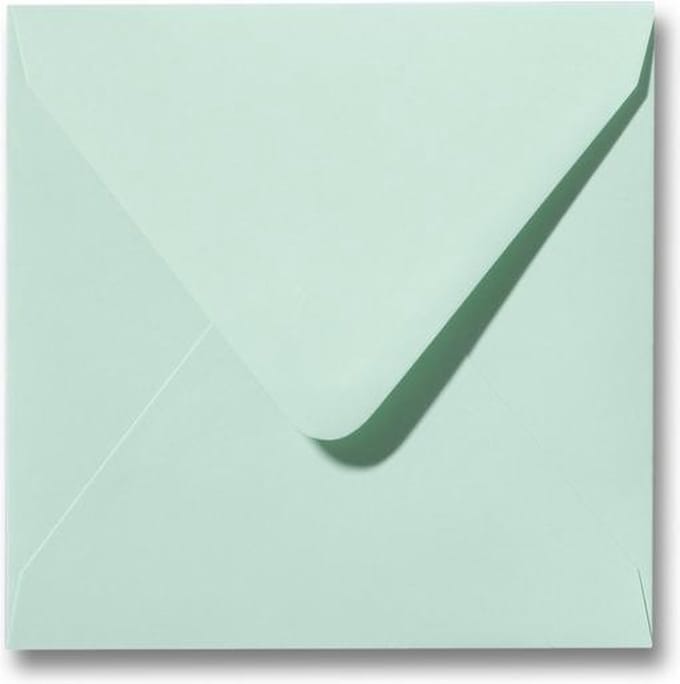 Envelop 12 x 12 Lentegroen, 100 stuks