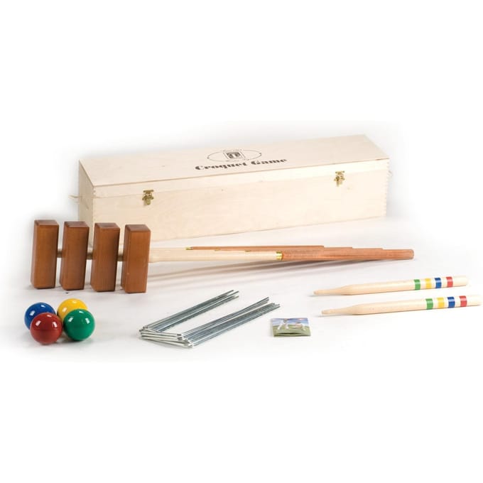 LUCIO LONDERO Croquet Professionnel pour 4 joueurs - boîte en bois