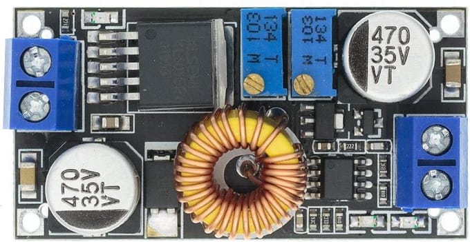XL4015 5A DC, CC, CV, originele module | Constante spanning en stroom | 52x26,5x14mm