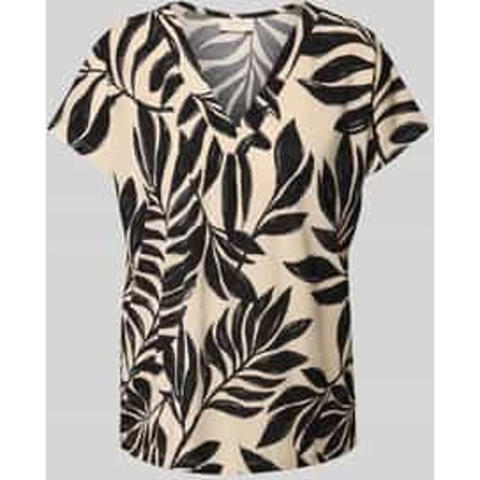 Regular fit blouse met V-hals, model 'Floi'