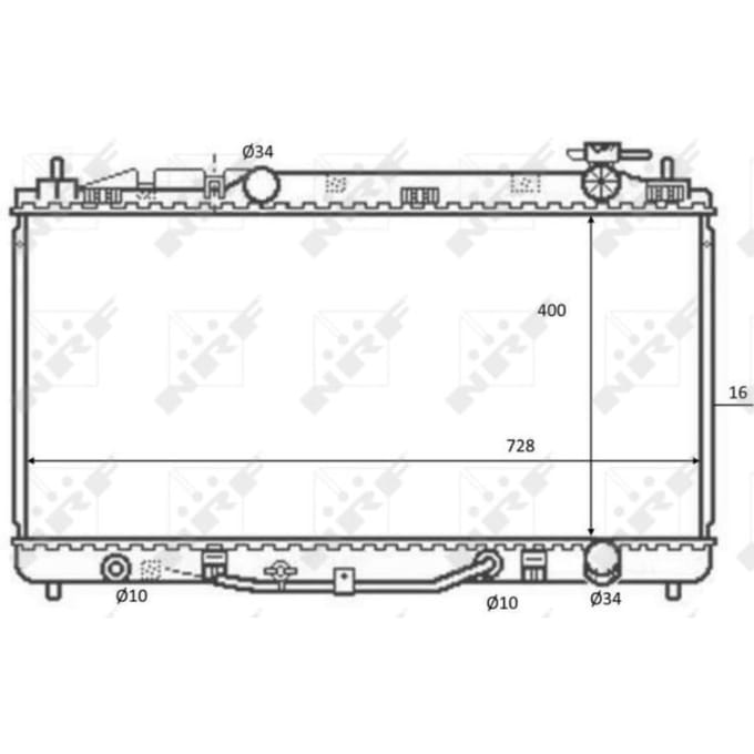 Radiator, motorkoeling NRF 59079