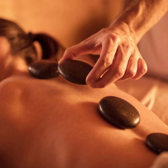 Hot Rocks Massage Stenen - Set van 9 Granieten Stenen - Warm & Koud Gebruik