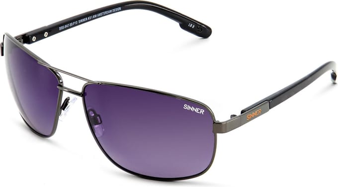 SINNER Brandon X - Zonnebril - Polariserende SINTEC® lenzen - Donkergrijs - Unisex - One size - BIO based frame