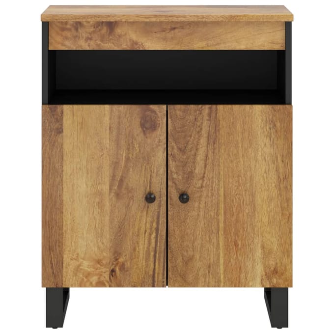 vidaXL - Dressoir - met - 2 - deuren - 60x33x75 - cm - massief - mangohout