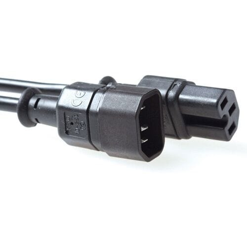 ACT Netsnoer C14 - C15 zwart 2 m AK5003