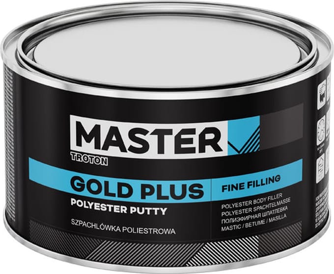 INTER TROTON Gold plus plamuur 1L | Autoschadeherstel | Universele filler | Professionele kwaliteit