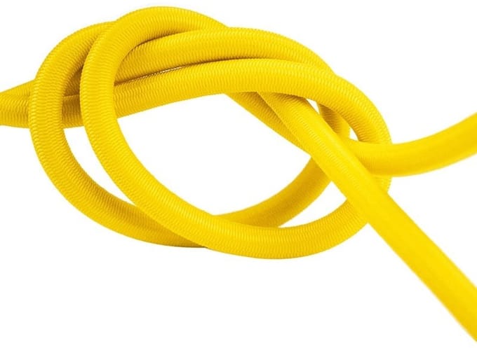 4 mm Elastisch Touw – Geel – Per Meter