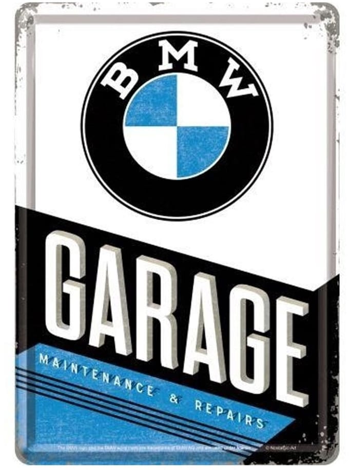 BMW Garage Metalen Postcard 10x14 cm