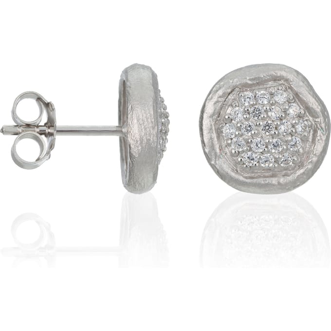 Orphelia Dames 925 Sterling Zilveren Stud Oorbellen - Zilver ZO-5235